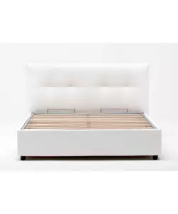 LETTO MATRIMONIALE CONTENITORE "EASY" BIANCO 160X190 CM